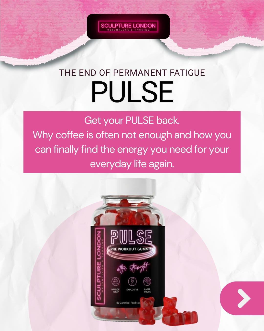 PULSE Pre Workout Gummy’s